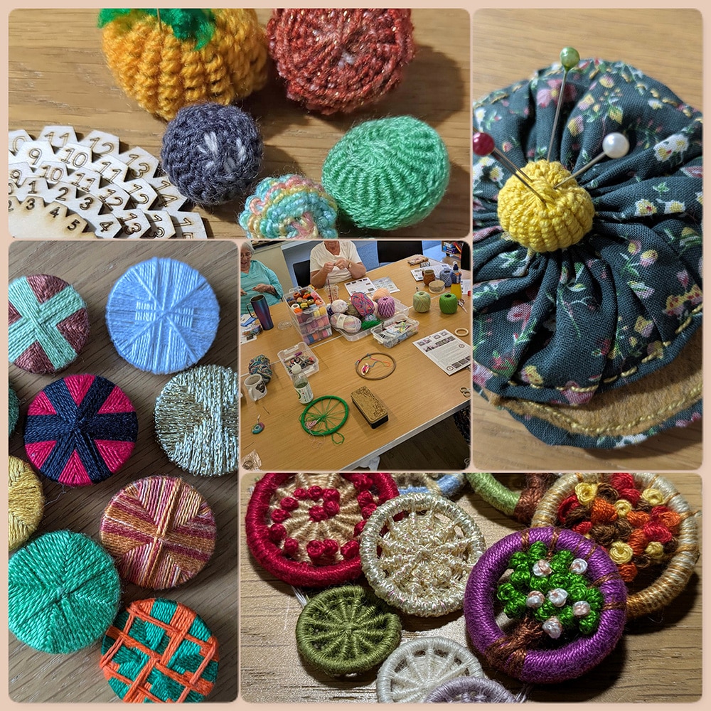 buttons and workshop